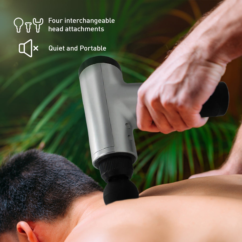 Recovery Bundle — Adjustable Posture Corrector & 6-Speed Percussion Massage Gun